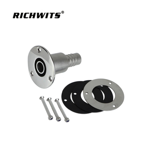 Durch den Rumpf verlaufender Auspuff-Hautanschluss, Bootsverriegelung aus Edelstahl 316