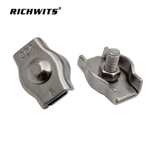  Simplex-Drahtseilklemmen aus Edelstahl, Einzeldrahtseil-Kreuzklemme