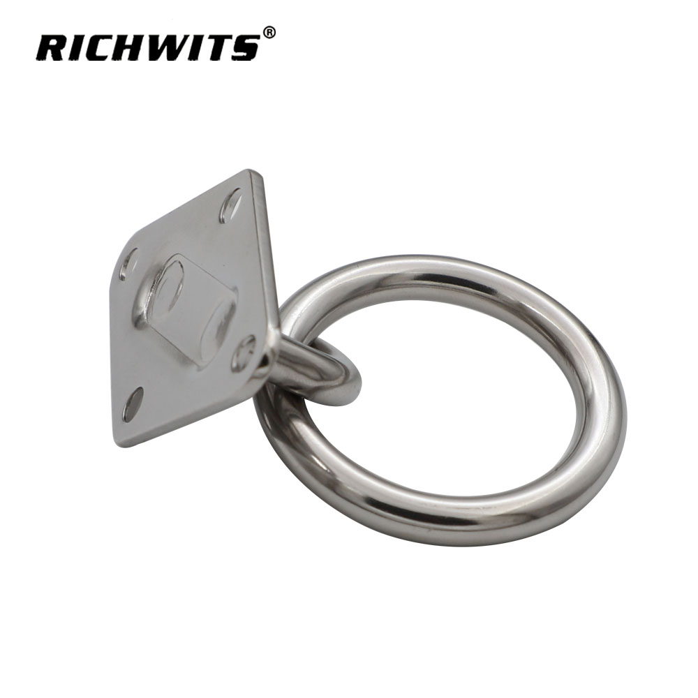 Diamant-Pad-Auge aus Edelstahl in Marinequalität mit Ring 5 mm-10 mm