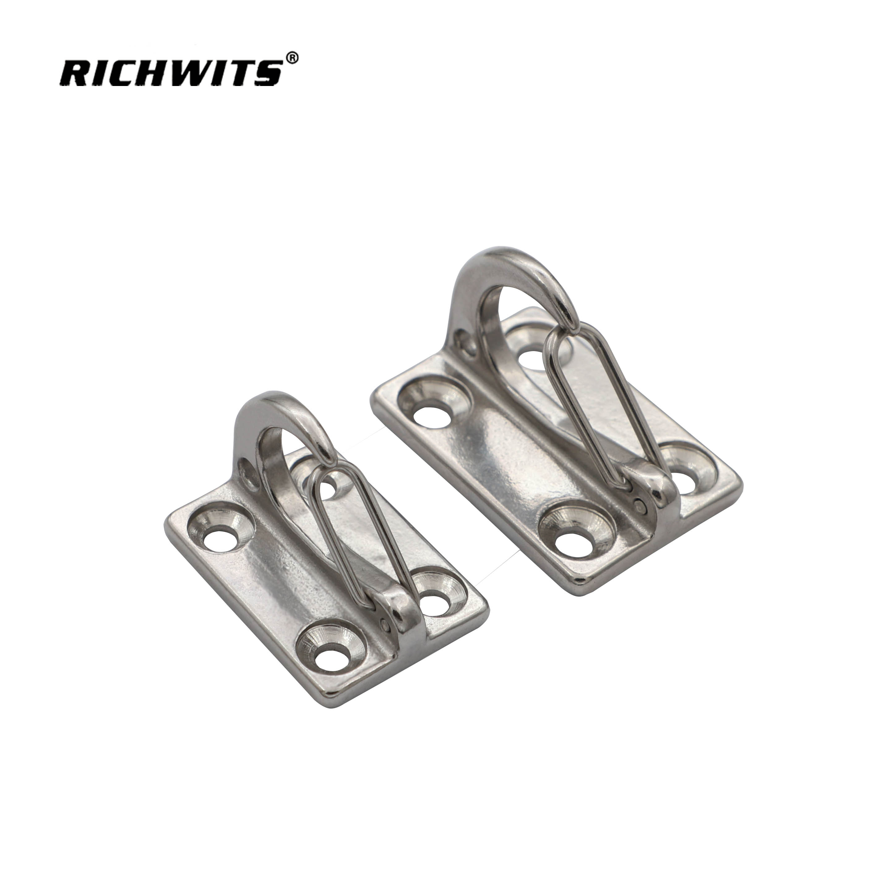 Mairne Hardware Fenderhaken, Edelstahl, einfacher Feder-Fenderhaken