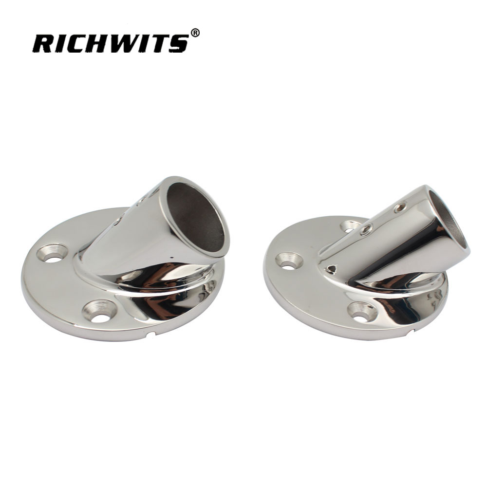 45-Grad-Marine-Schienenbefestigungssockel aus Edelstahl 316