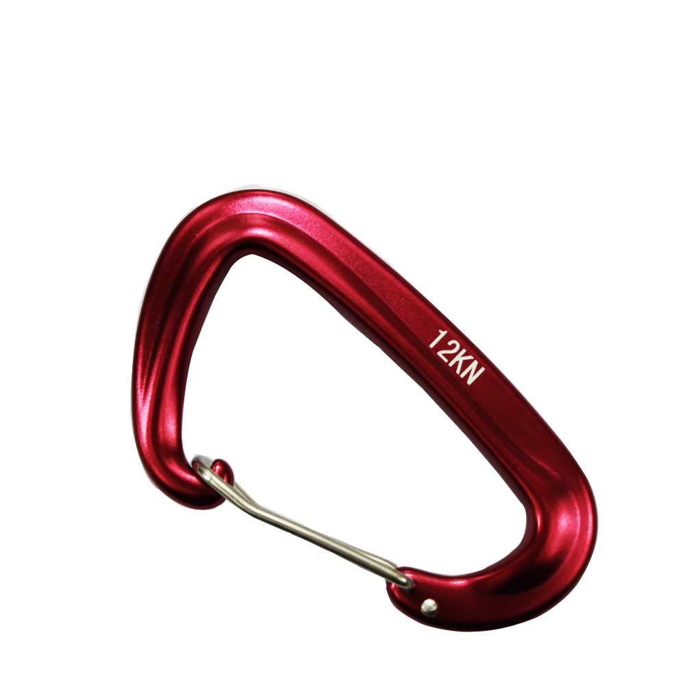 12KN zugfester Aluminium-Campingkarabiner