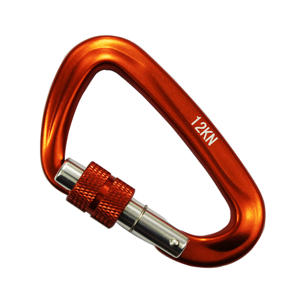  Luftfahrt-Aluminium-D-förmiger Karabiner-Kletter-Versicherungshaken