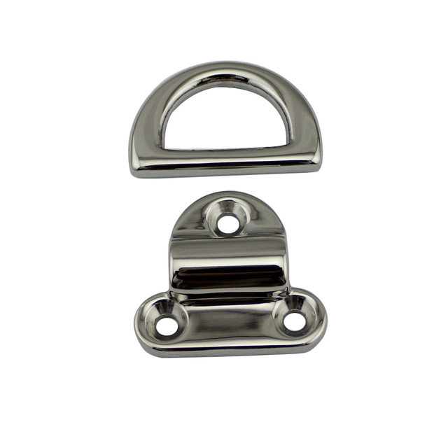 Spiegelpolierte Marine-D-Ring-Faltpolster-Öse