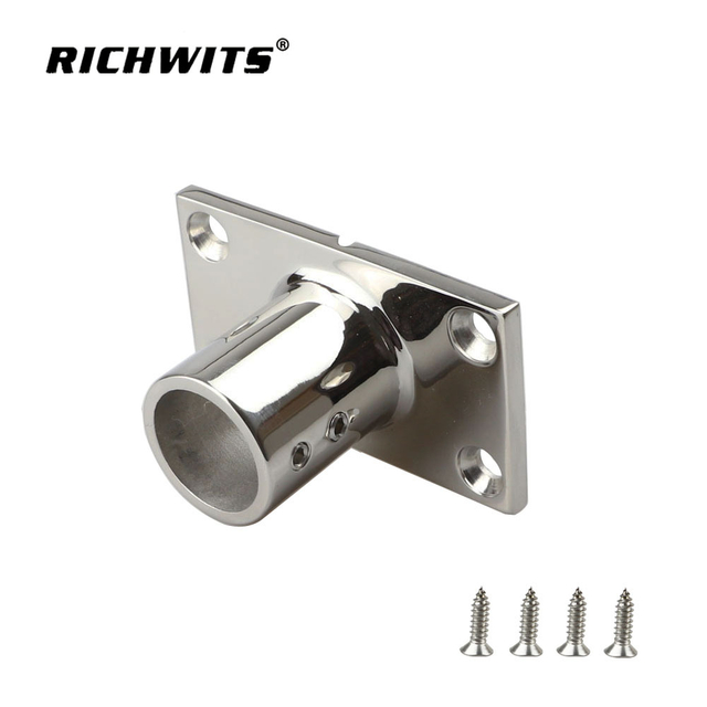  Marine Hardware Edelstahl 316 90-Grad-Schienensockel für Boot, Yacht, 22 mm, 25 mm
