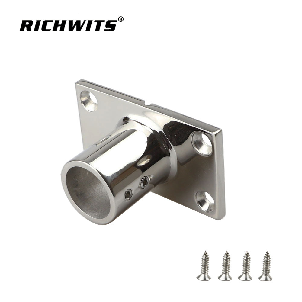  Marine Hardware Edelstahl 316 90-Grad-Schienensockel für Boot, Yacht, 22 mm, 25 mm