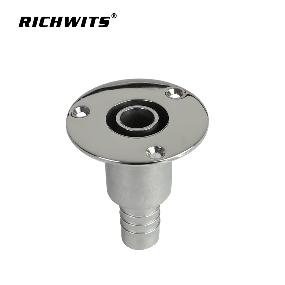 Durch den Rumpf verlaufender Auspuff-Hautanschluss, Bootsverriegelung aus Edelstahl 316