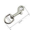 Factory Ovaler drehbarer Karabinerhaken aus Edelstahl 