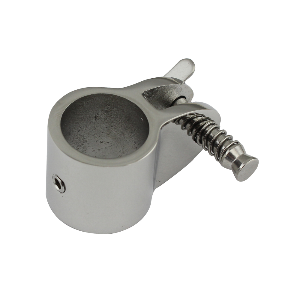  Hochglanzpolierte Bimini-Backenrutsche mit Federstift