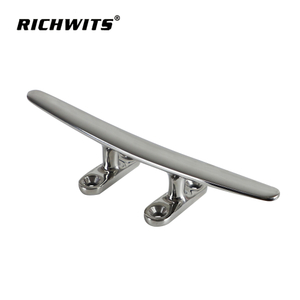 Niedrige Bootsklampe aus Edelstahl