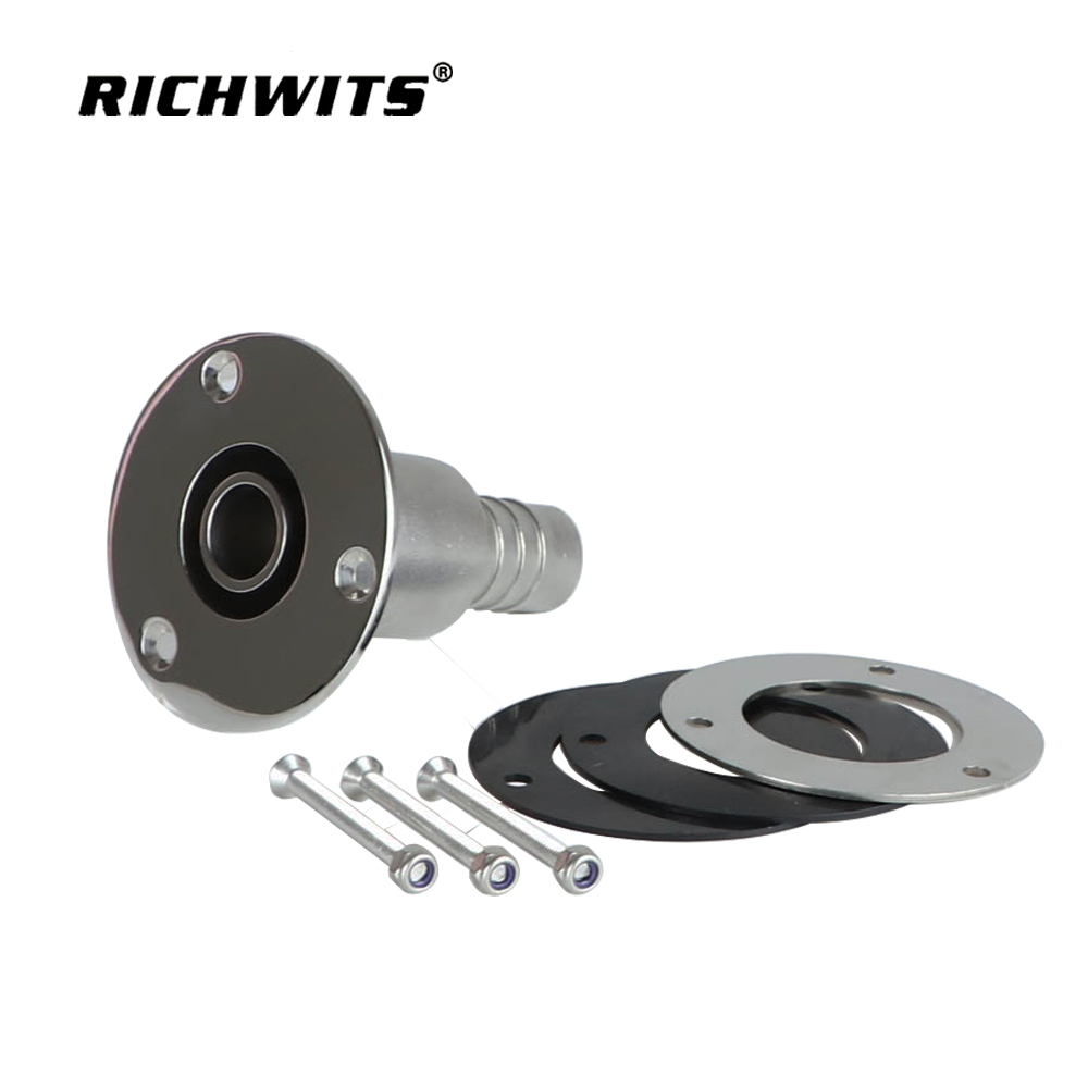 Durch den Rumpf verlaufender Auspuff-Hautanschluss, Bootsverriegelung aus Edelstahl 316