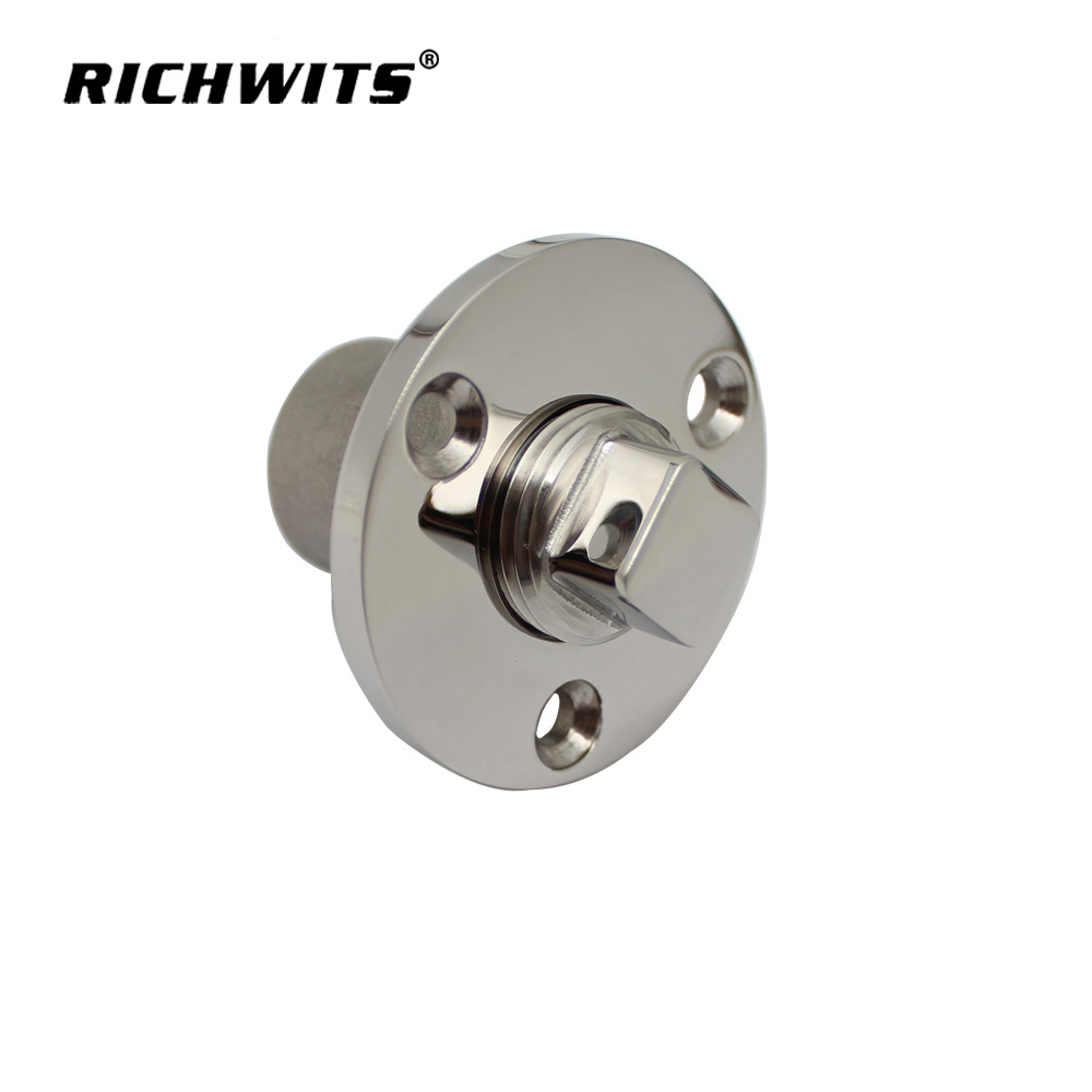 Runder Garboard-Ablassstopfen aus Marine-Edelstahl