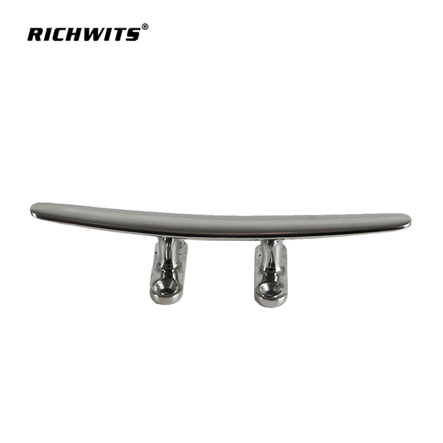 Niedrige Bootsklampe aus Edelstahl