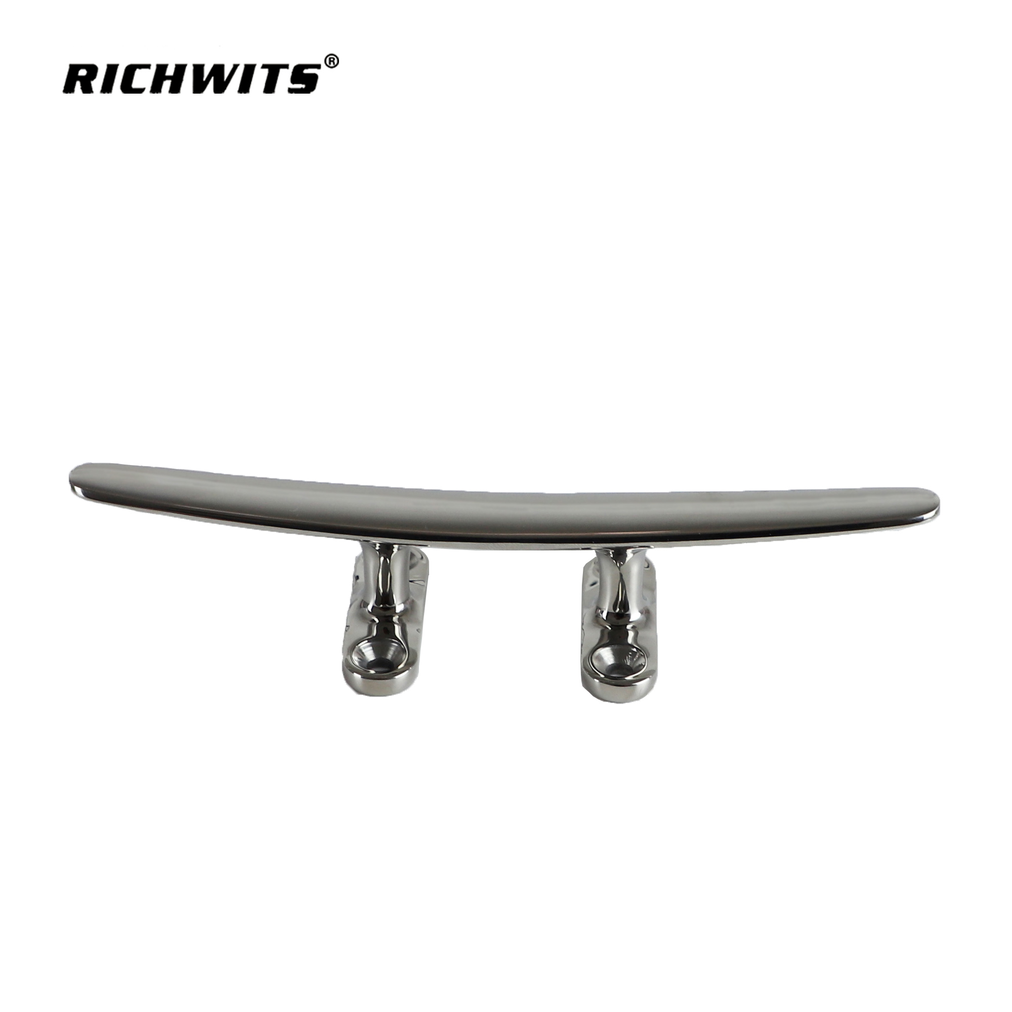 Niedrige Bootsklampe aus Edelstahl