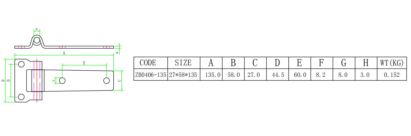 Ma&szlig;zeichnung ZB0406