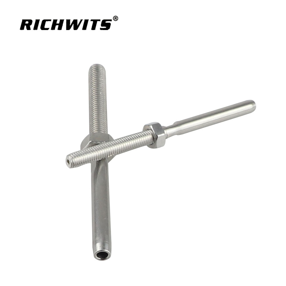 Hardware Gerader Stangenverbinder M6-M10 aus spannungsfreiem Stahl 316