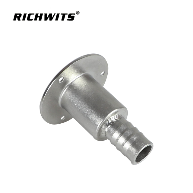 Durch den Rumpf verlaufender Auspuff-Hautanschluss, Bootsverriegelung aus Edelstahl 316