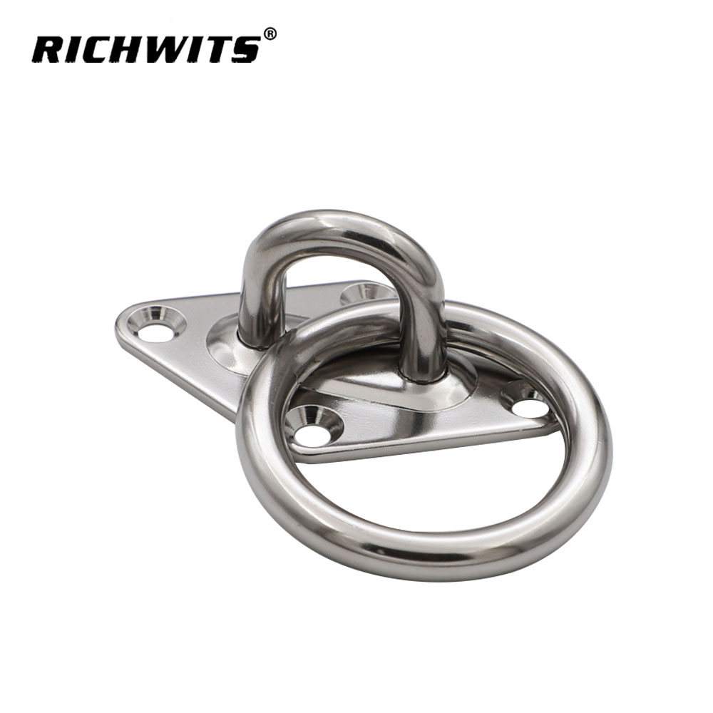 Diamant-Pad-Auge aus Edelstahl in Marinequalität mit Ring 5 mm-10 mm