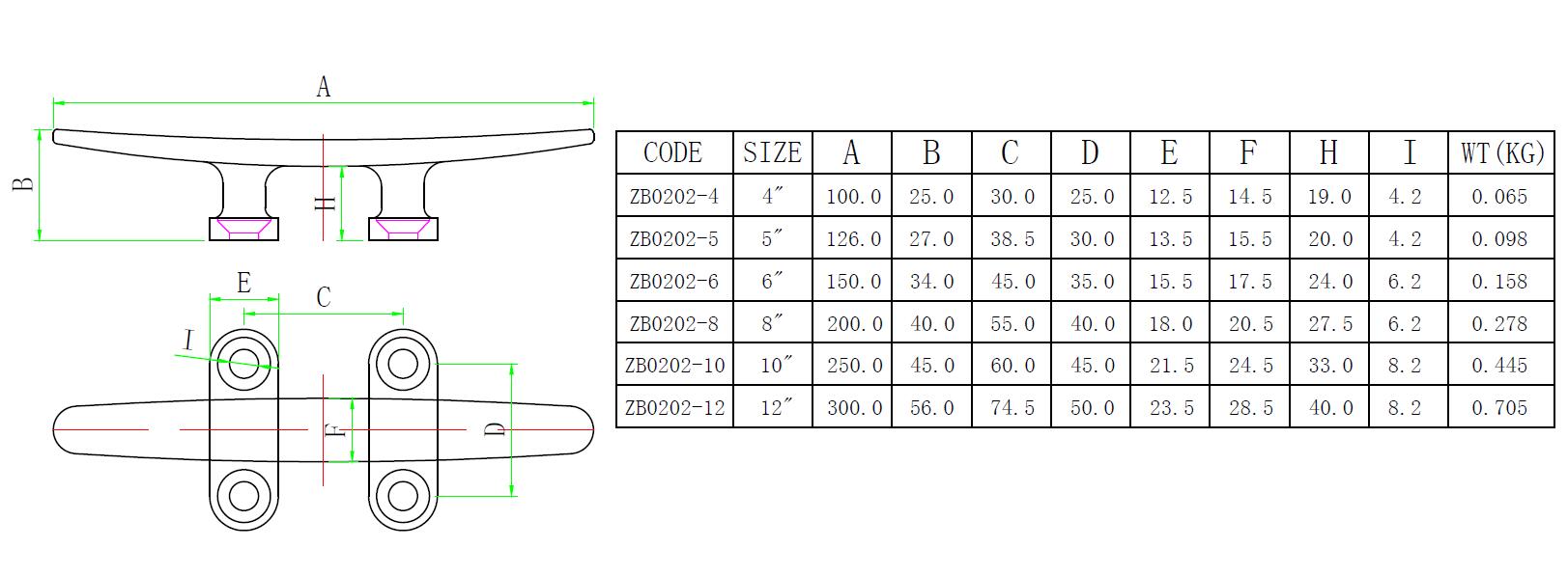 ZB0202扁形索栓-尺寸图
