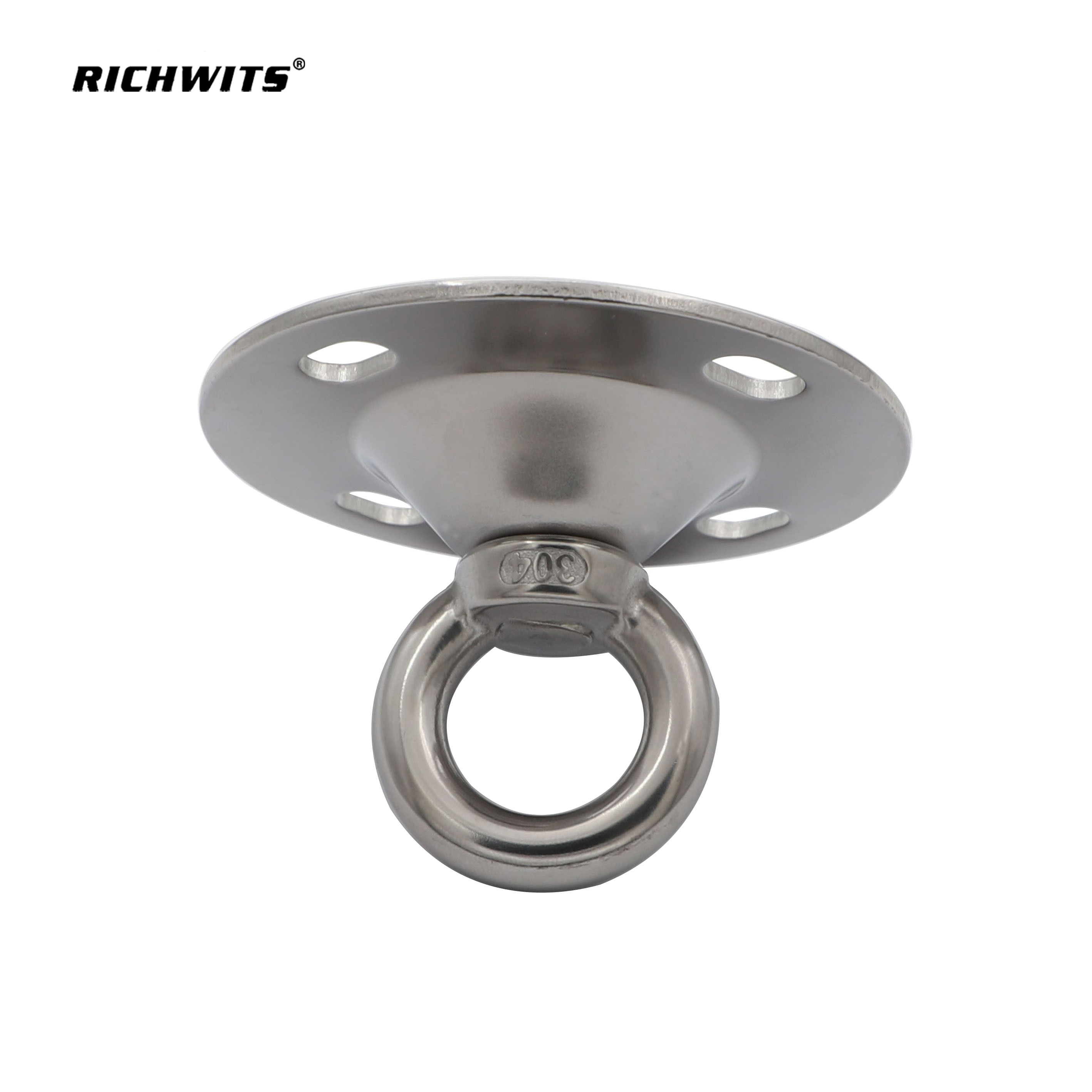 Decken-Hängemattenplatte aus Edelstahl, 10 x 90 mm