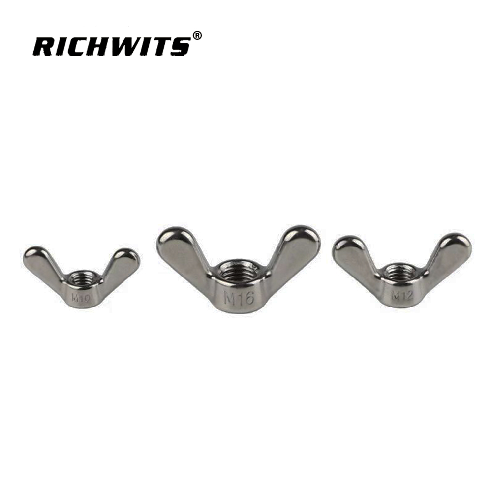 Kundenspezifische Flügelmutter aus Edelstahl 304/316 M10 M12 M16