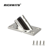  Marine Hardware Edelstahl 45 Grad rechteckige Schienenbasis 
