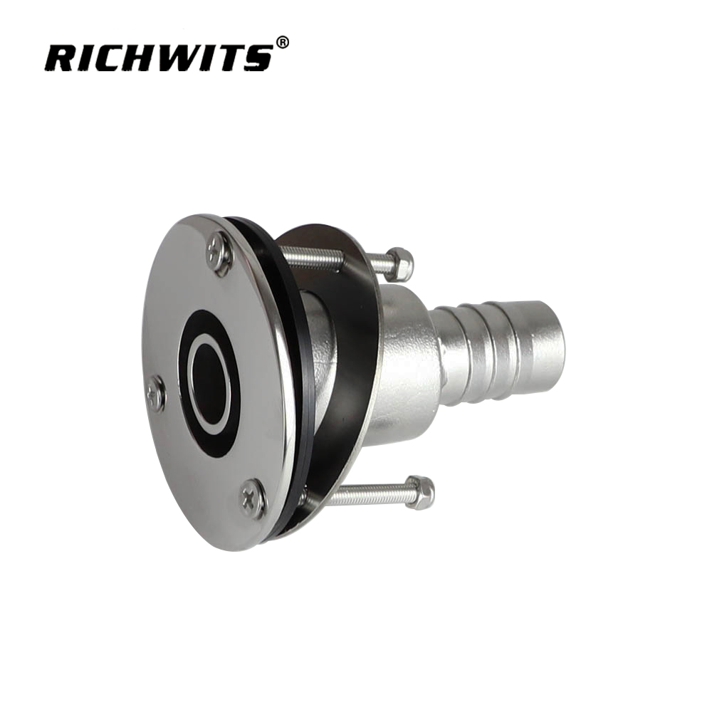 Durch den Rumpf verlaufender Auspuff-Hautanschluss, Bootsverriegelung aus Edelstahl 316