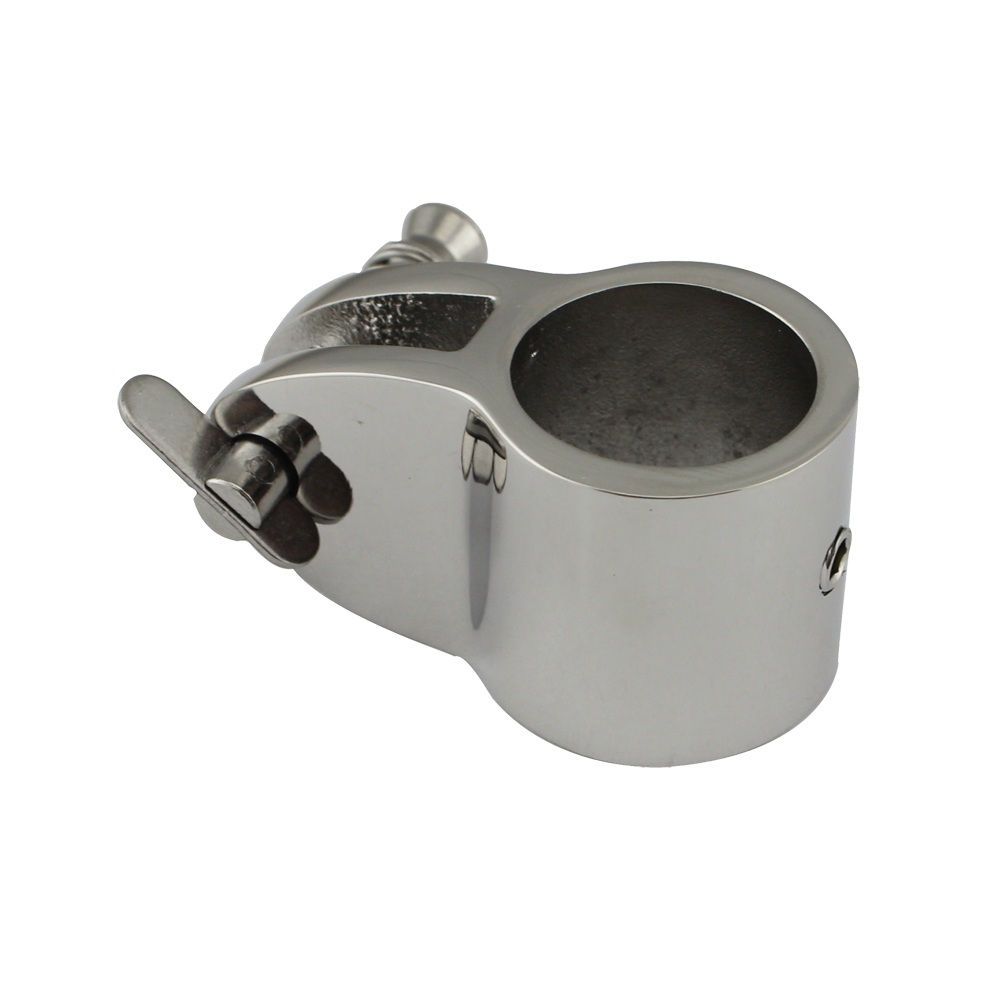  Hochglanzpolierte Bimini-Backenrutsche mit Federstift