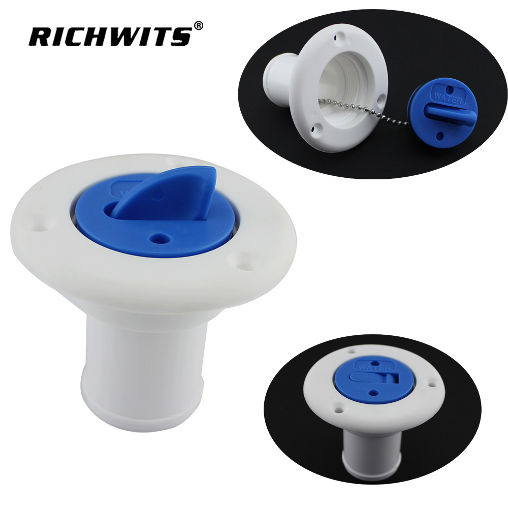 Marine Hardware Deckfüllstutzen aus Wasserkunststoff, 38 mm