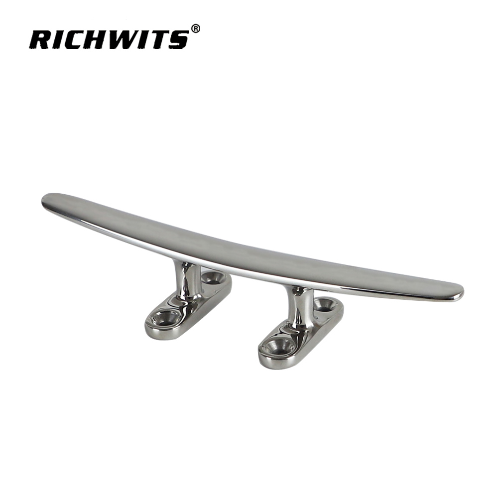 Niedrige Bootsklampe aus Edelstahl