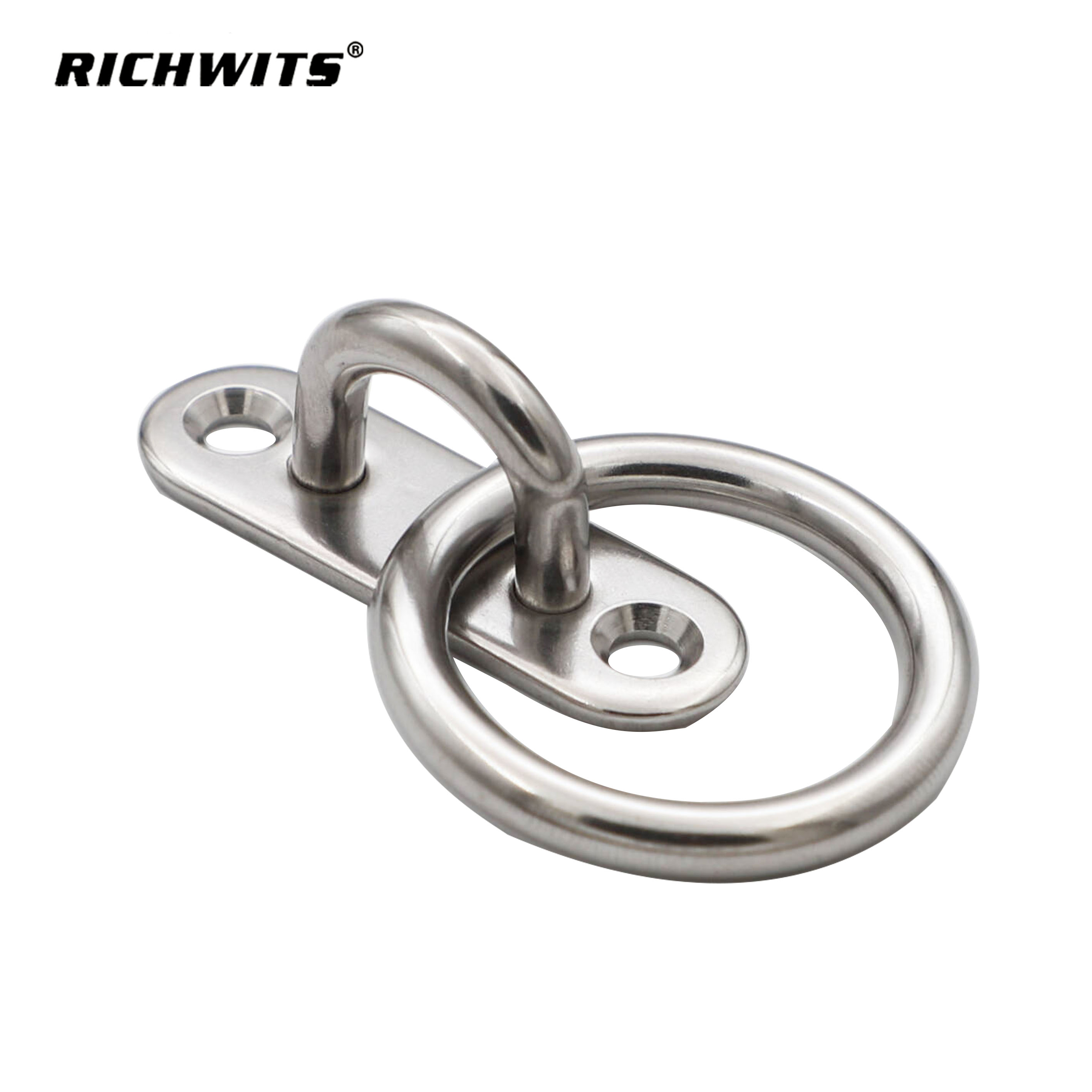 Poliertes längliches Pad-Auge aus Edelstahl 304 316, 5 mm–8 mm