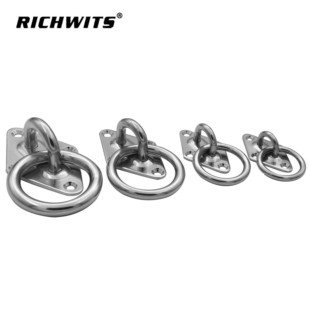 Diamant-Pad-Auge aus Edelstahl in Marinequalität mit Ring 5 mm-10 mm