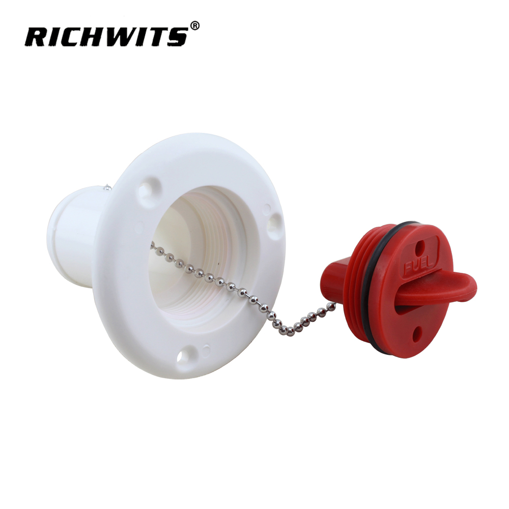 Marine Hardware Deckfüllstutzen aus Kraftstoffkunststoff, 38 mm