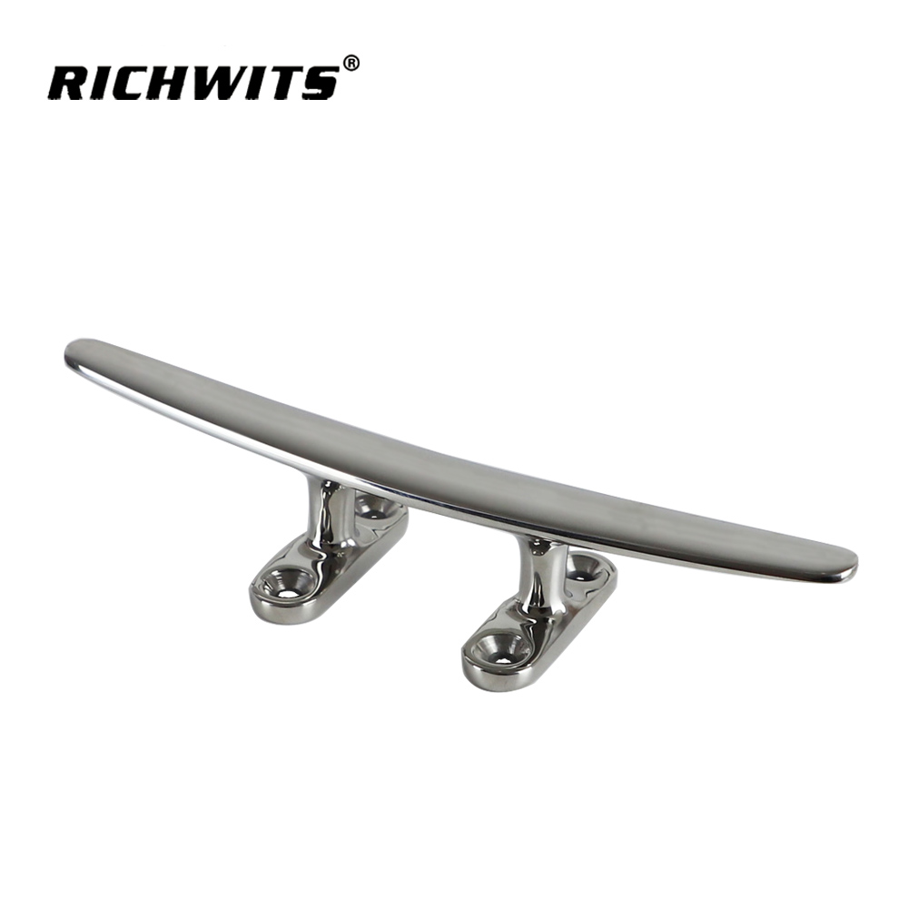 Niedrige Bootsklampe aus Edelstahl