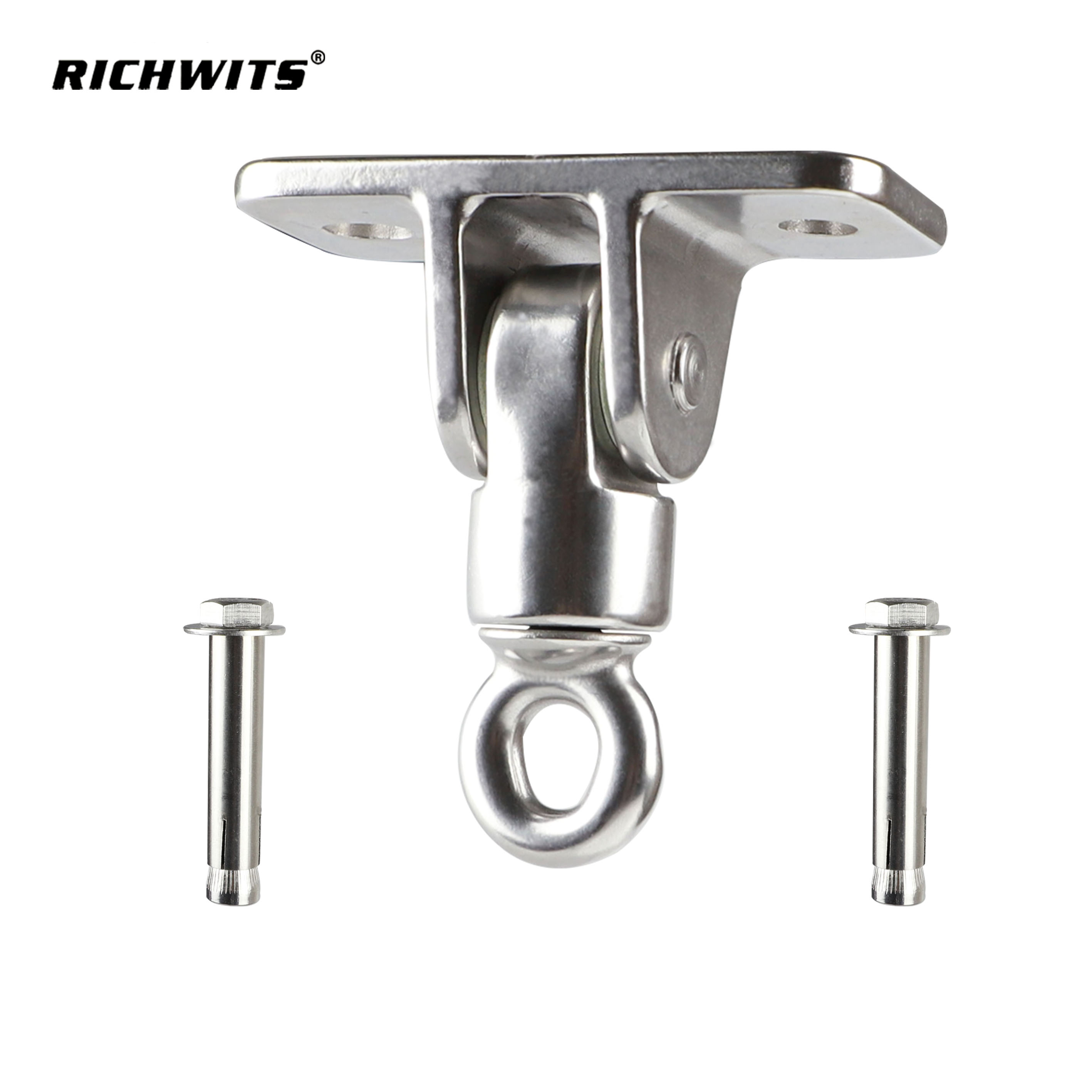  Edelstahl-Hängematten-Hängeset mit drehbarem Plattenring und Schaukelgestell