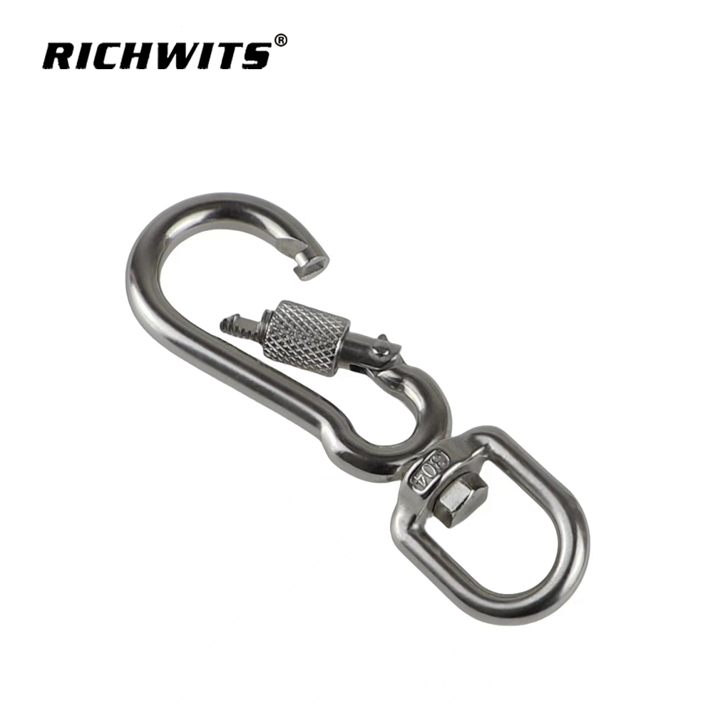 Günstige drehbare Hundeleinenhaken-Edelstahlfabrik