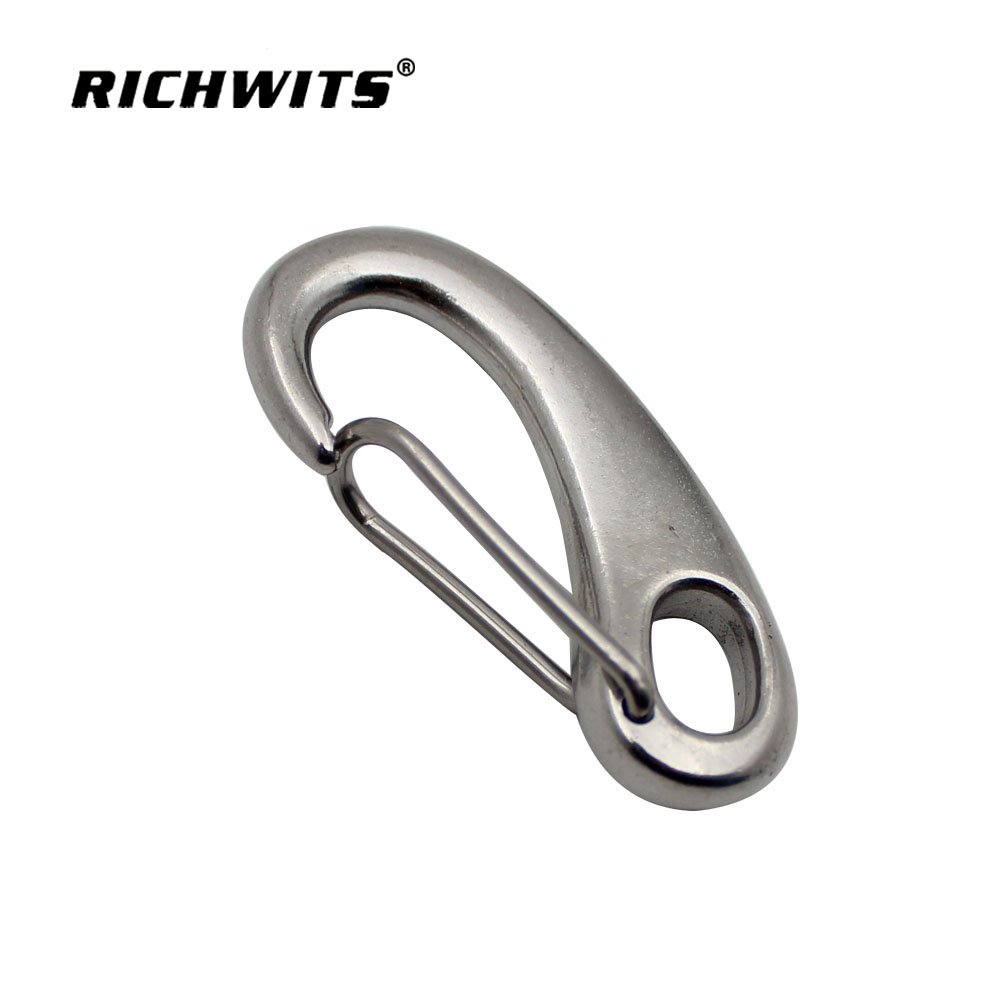  Eierförmiger Karabinerhaken aus Edelstahl