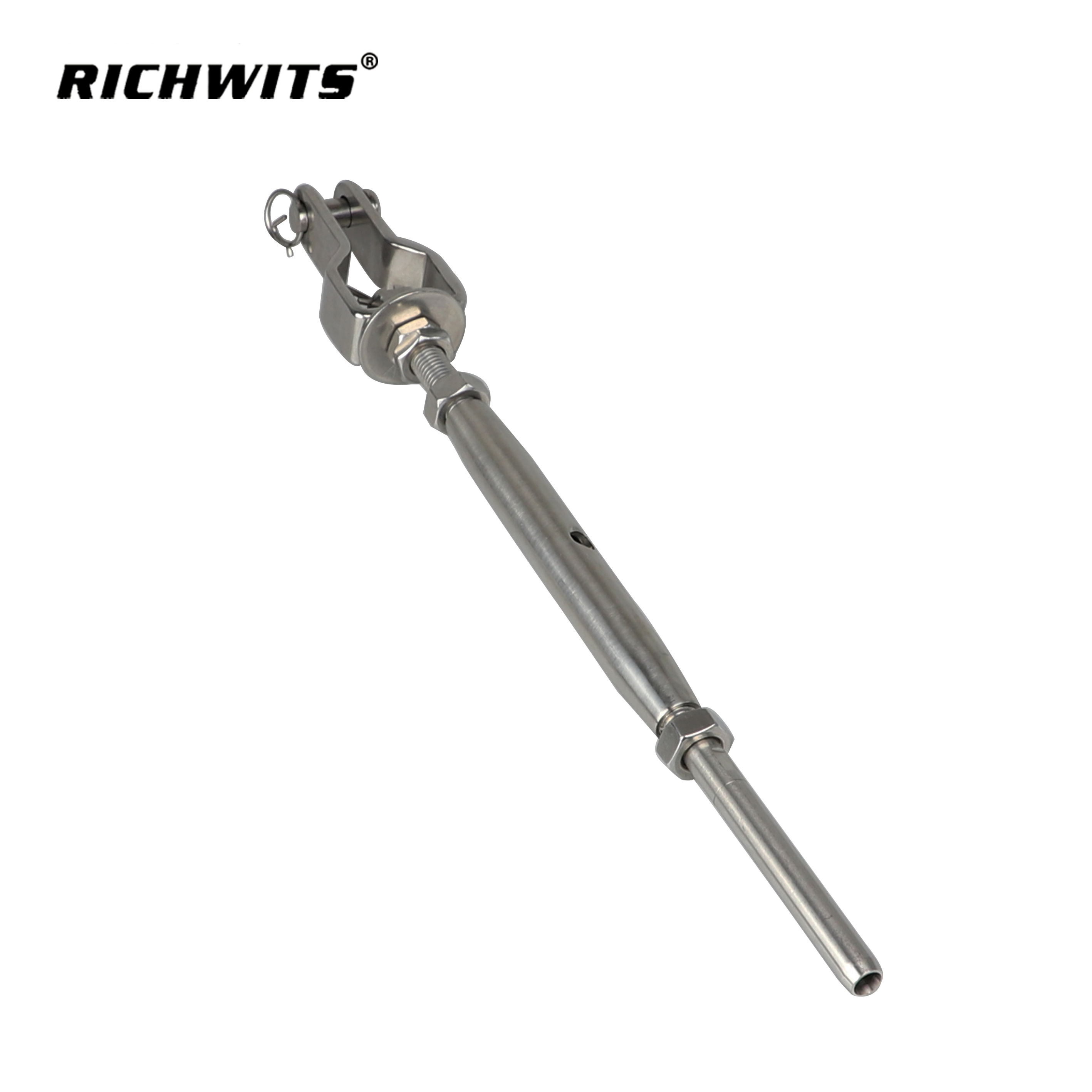 Rigging-Hardware zum Neupreis, Edelstahl 316, Spannschlossbacke mit geschlossenem Körper und einfacher Stange