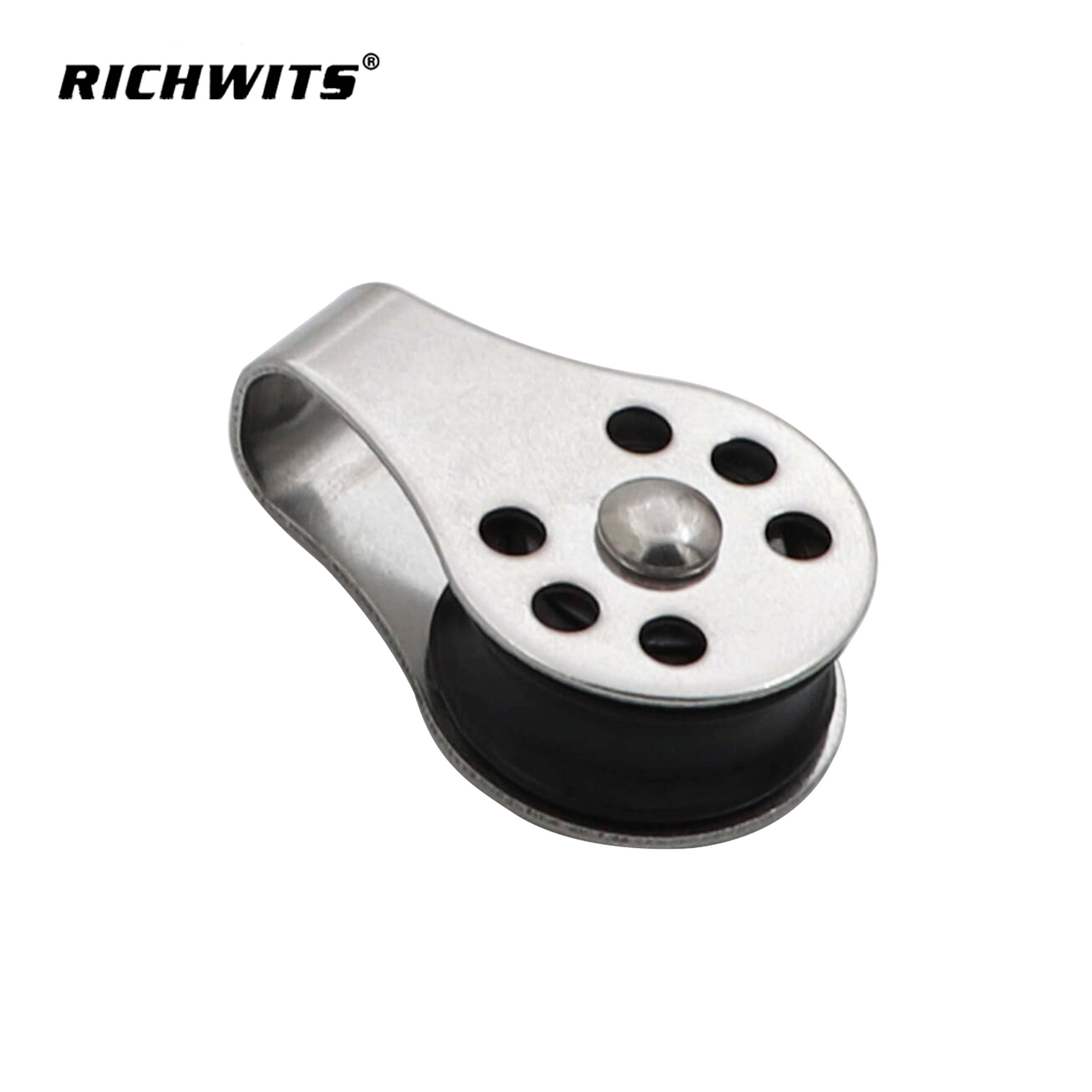 Rigging-Hardware aus Edelstahl und Nylon mit Kugellagern, Einzelrolle für Seil