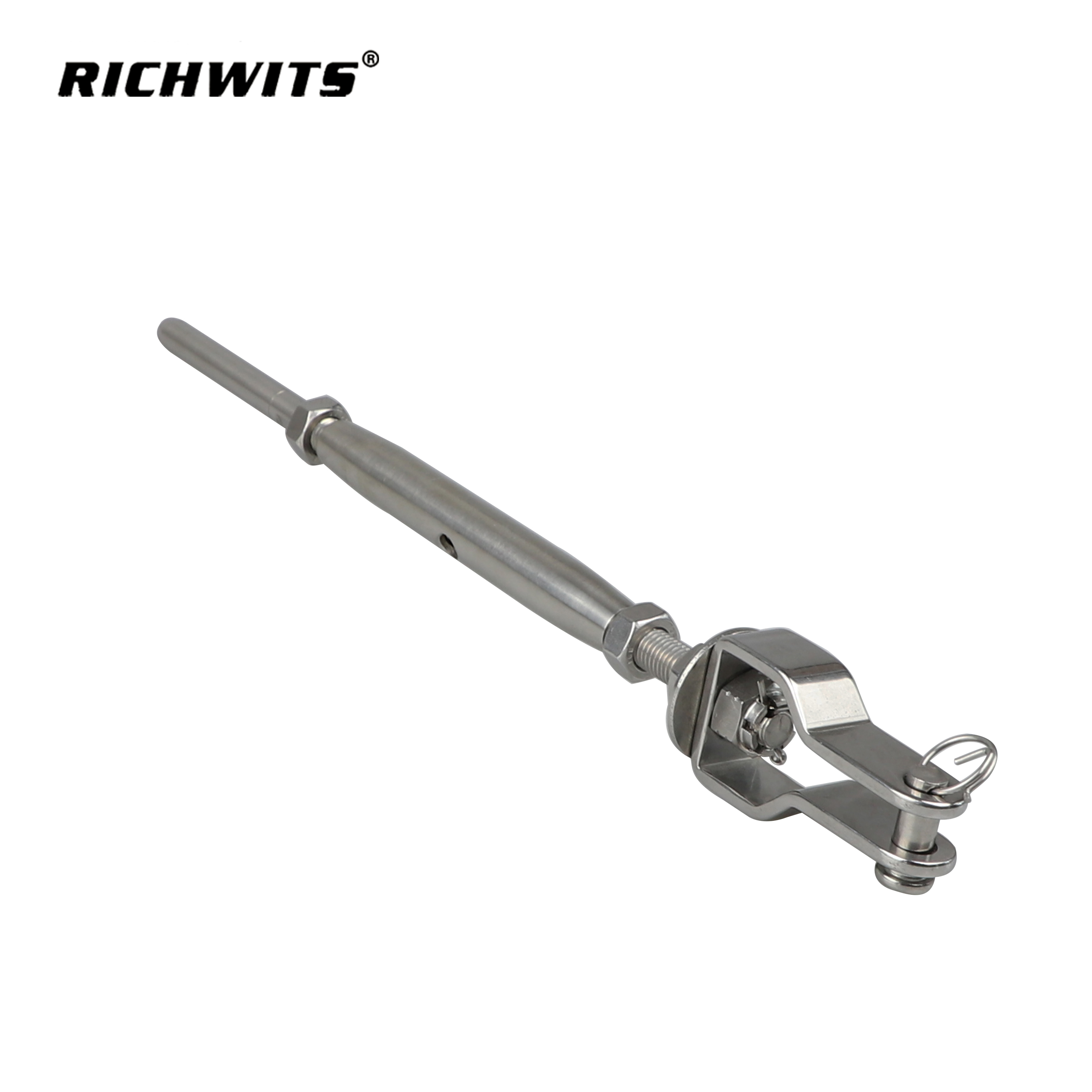 Rigging-Hardware zum Neupreis, Edelstahl 316, Spannschlossbacke mit geschlossenem Körper und einfacher Stange