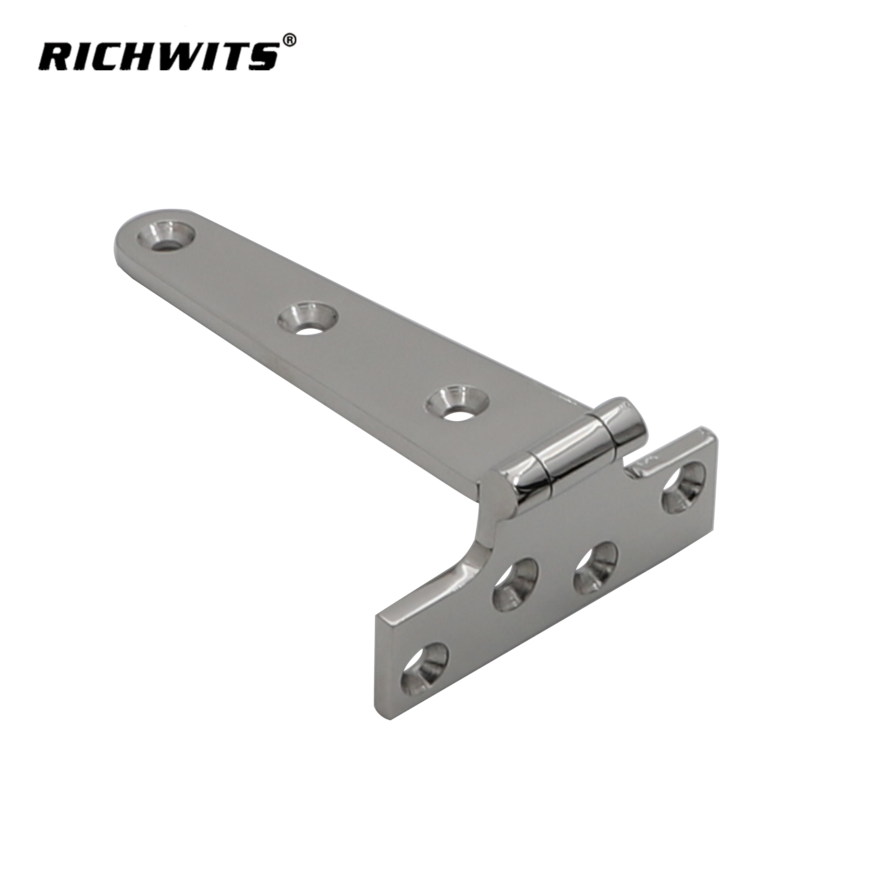 Hardware Edelstahl 316 Siebenloch-T-förmiges Scharnier für Schiff, Yacht, Wohnmobil.