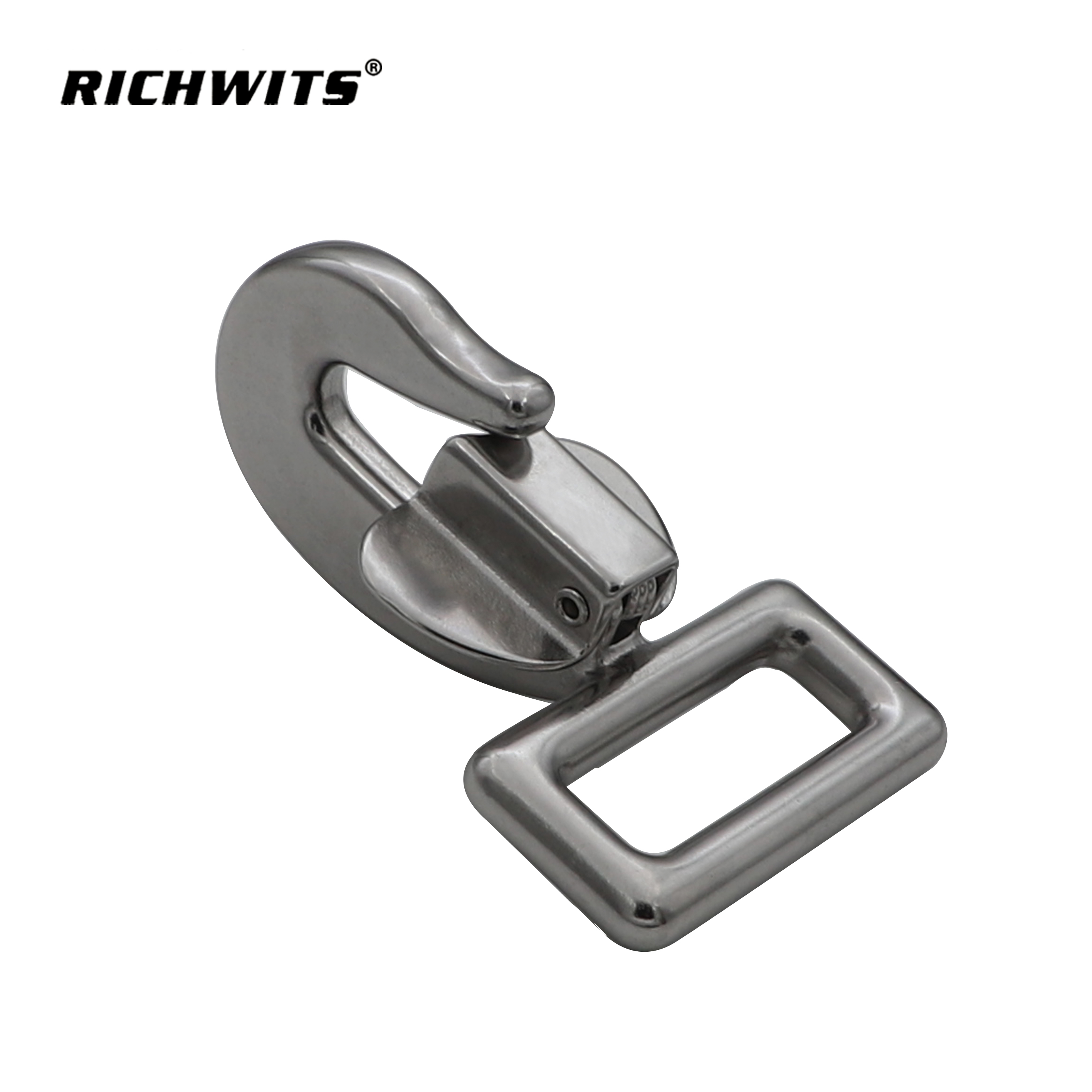 Fabrikpreis Rigging Hardware 304 Edelstahl-Karabinerhaken mit quadratischem Auge