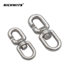 Marine-Seil aus Edelstahl 316, C-Form, 8-Kette, Schnellverbindungs-Drehring