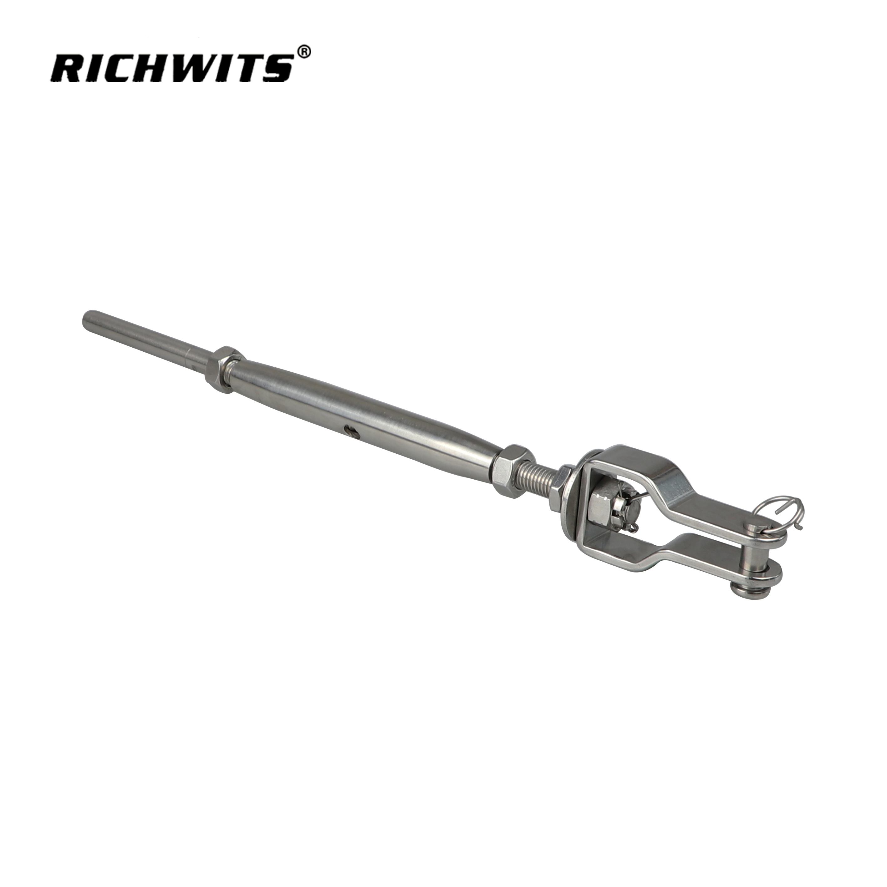 Rigging-Hardware zum Neupreis, Edelstahl 316, Spannschlossbacke mit geschlossenem Körper und einfacher Stange
