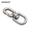Marine-Seil aus Edelstahl 316, C-Form, 8-Kette, Schnellverbindungs-Drehring