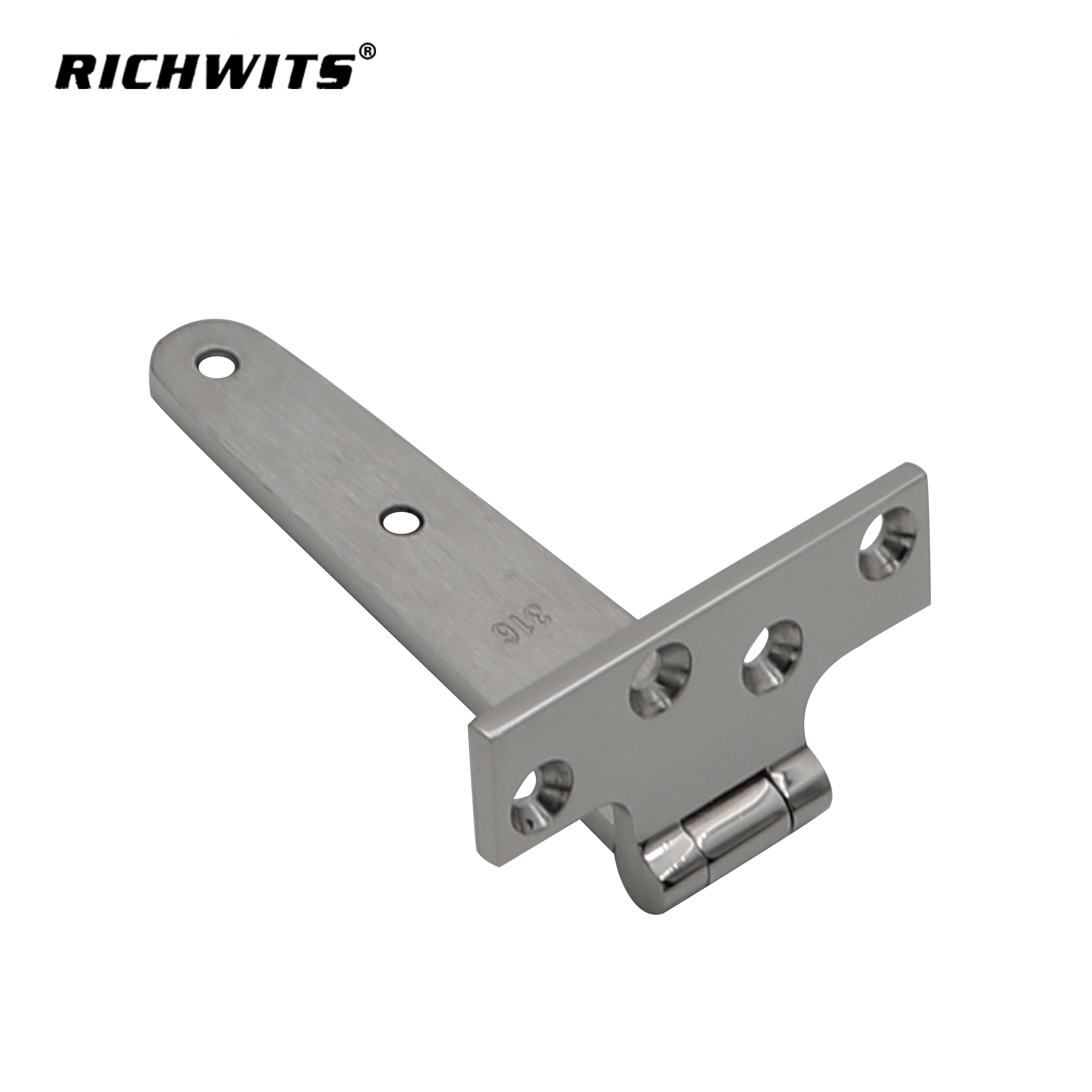 Hardware Edelstahl 316 Siebenloch-T-förmiges Scharnier für Schiff, Yacht, Wohnmobil.
