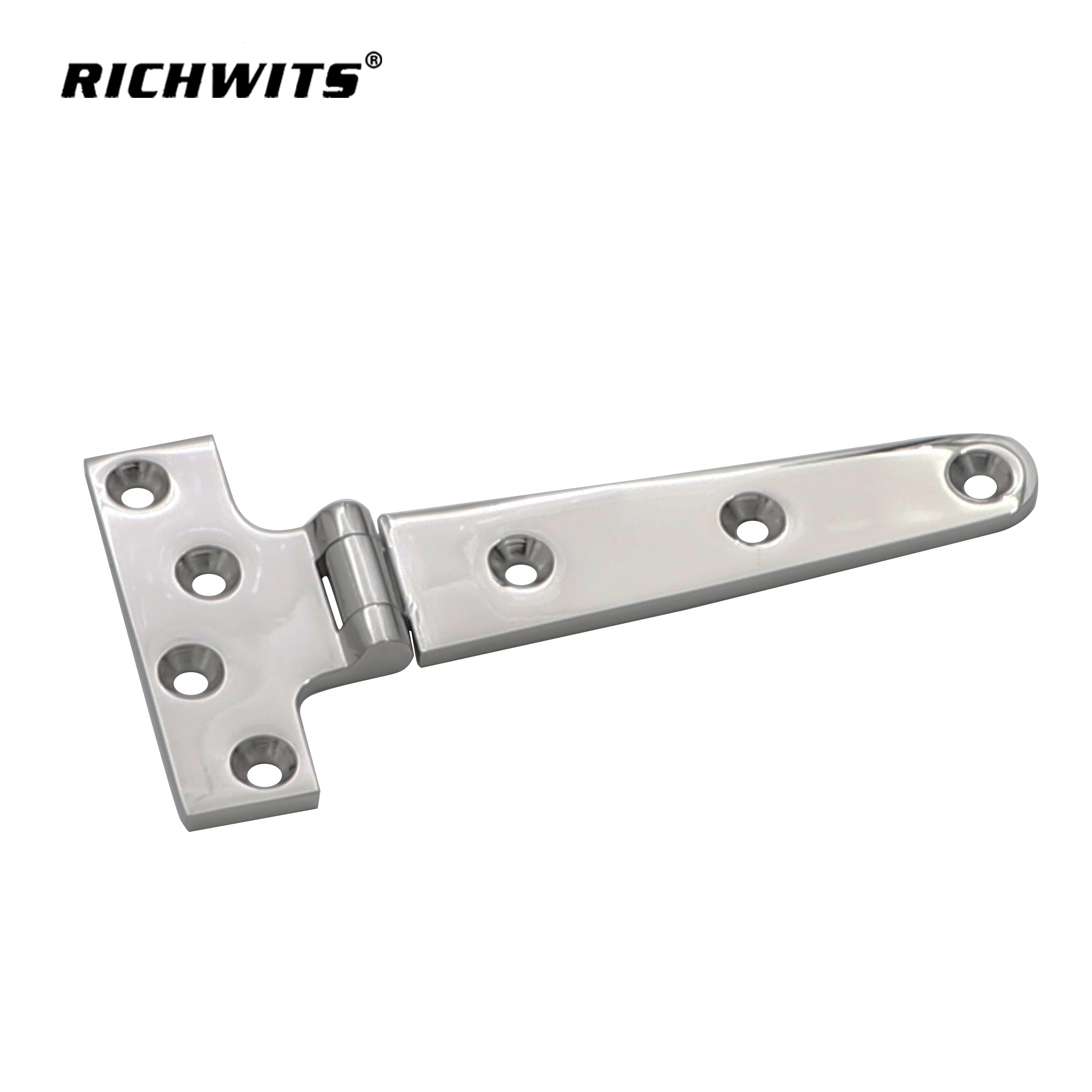 Hardware Edelstahl 316 Siebenloch-T-förmiges Scharnier für Schiff, Yacht, Wohnmobil.