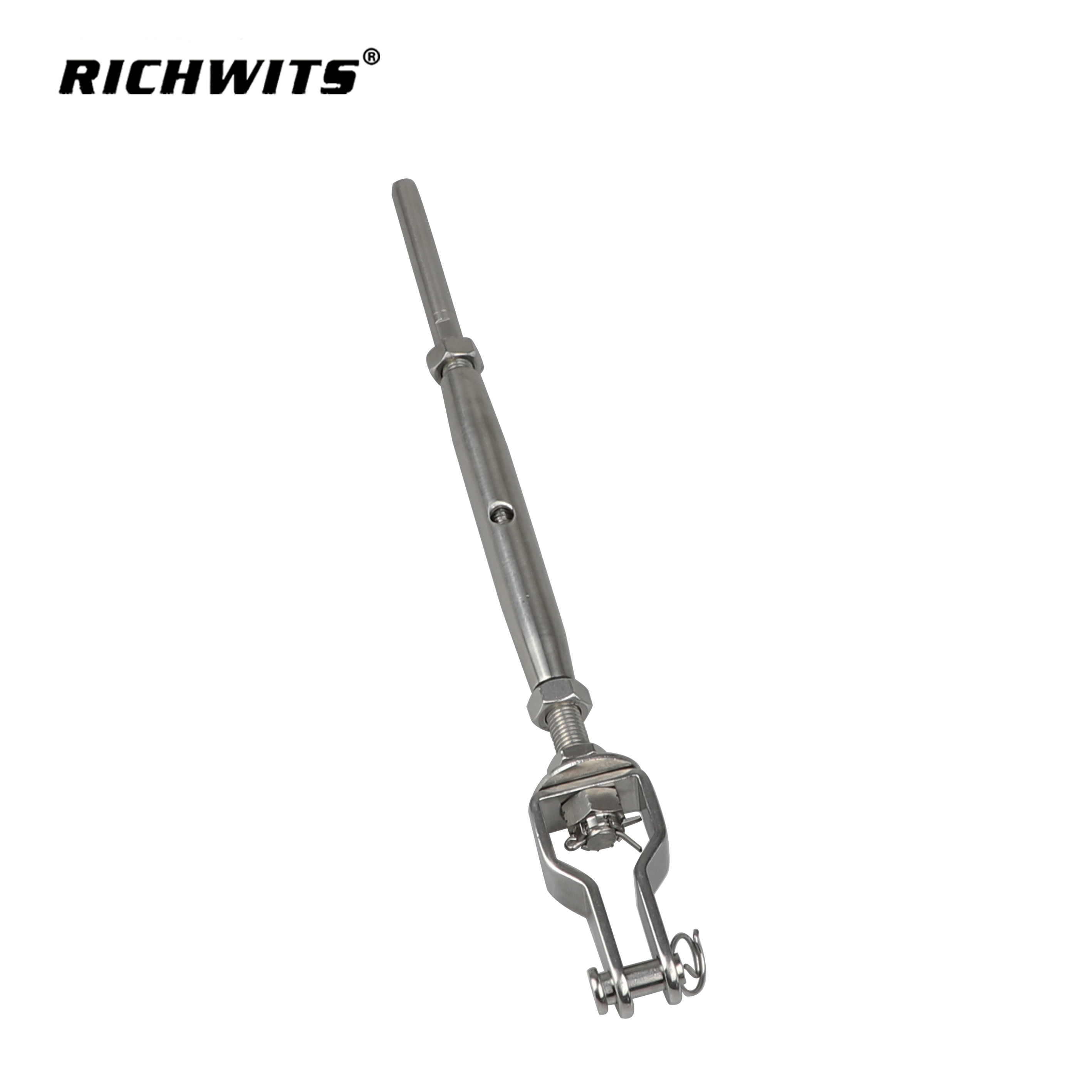Rigging-Hardware zum Neupreis, Edelstahl 316, Spannschlossbacke mit geschlossenem Körper und einfacher Stange